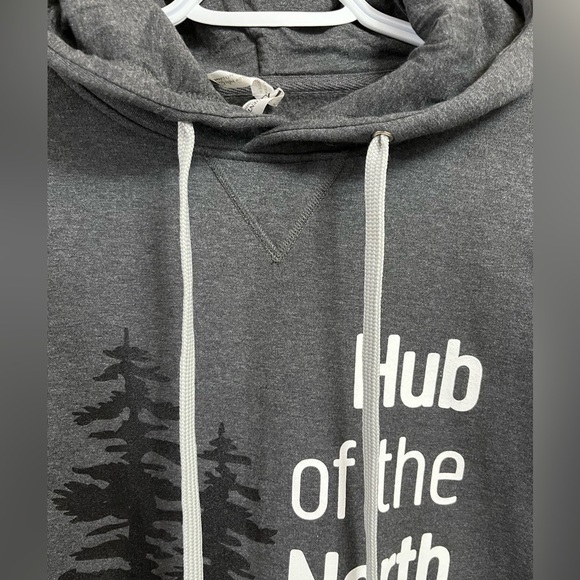 Hub of The North Charcoal Hoodie - Picture 6 of 12